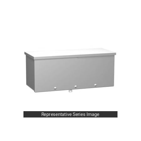 Type 3R Wiring Trough, 10x10x48, Steel/Gray